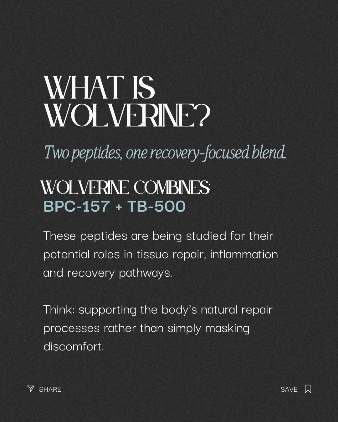 What is wolverine bpc-157 tb-500 peptide blend for recovery