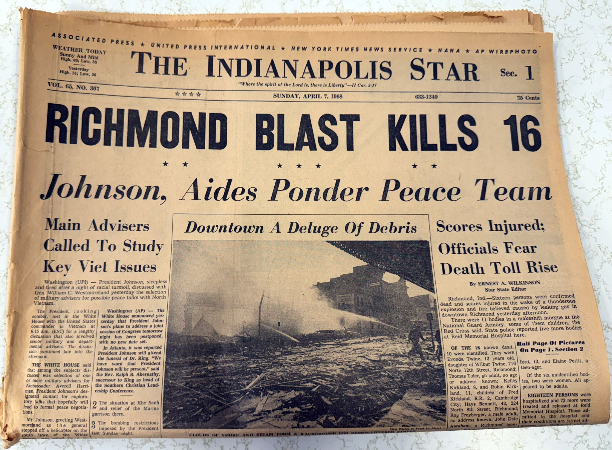 Mrl poster's 1968 explosion artifact breakdown