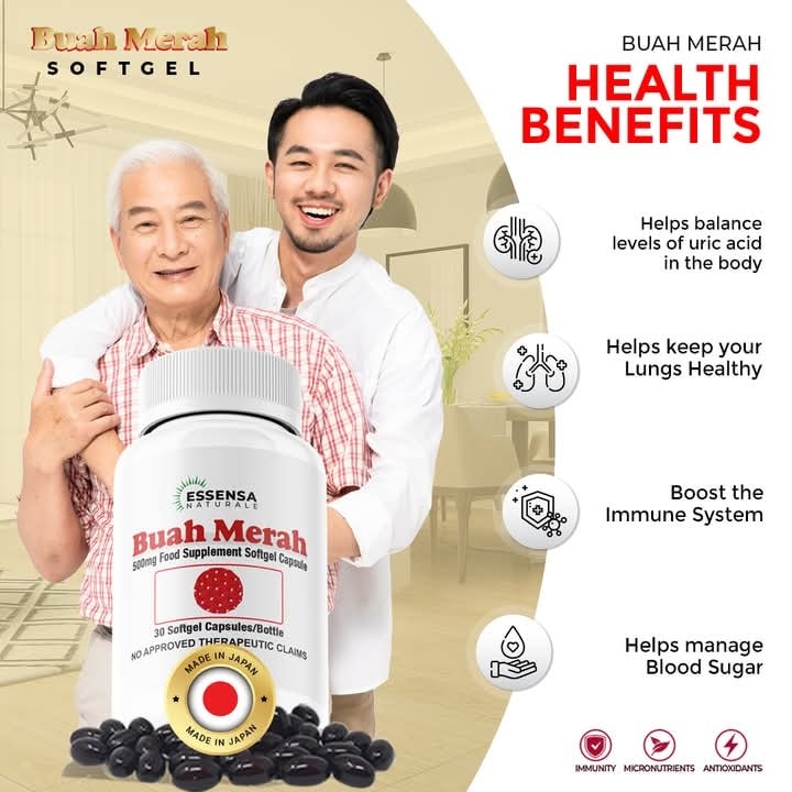 Buah - Stay healthy with Buah Merah Softgel! 🌿 Balance uric acid levels ...