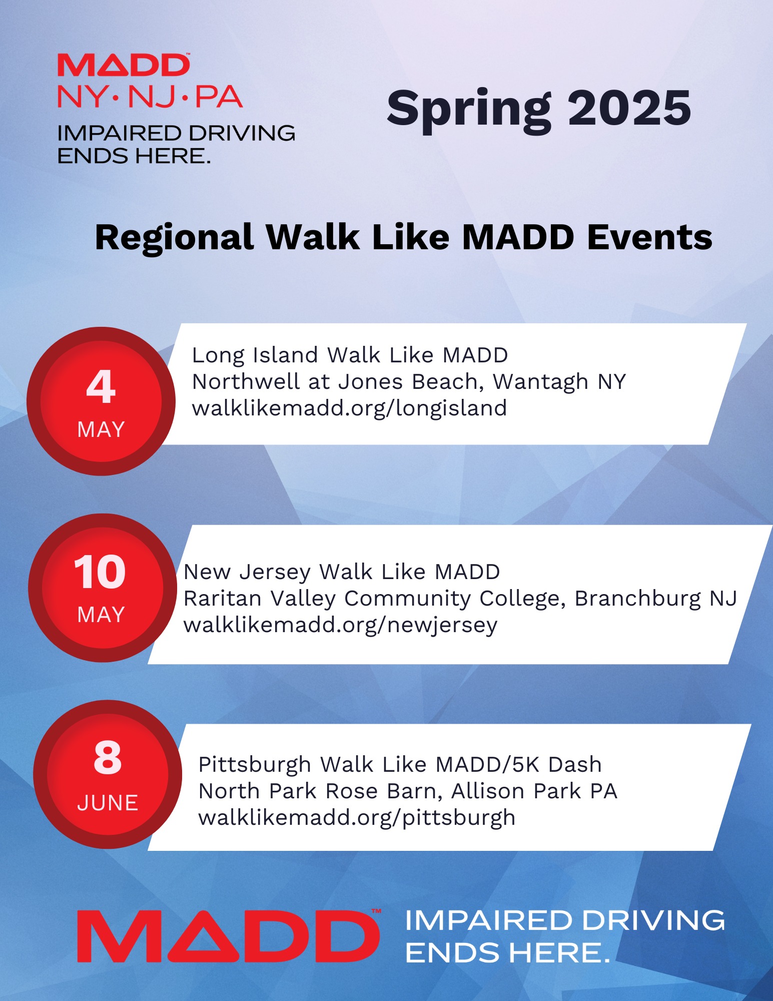 MADD New York, New Jersey, & Pennsylvania | Melville NY