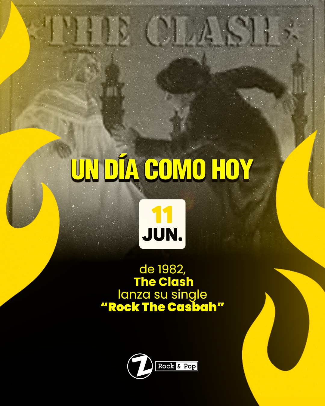 Z Rock - 🗓️ Efeméride Rockera 🎸 The Clash – “Rock The Casbah” Un día ...