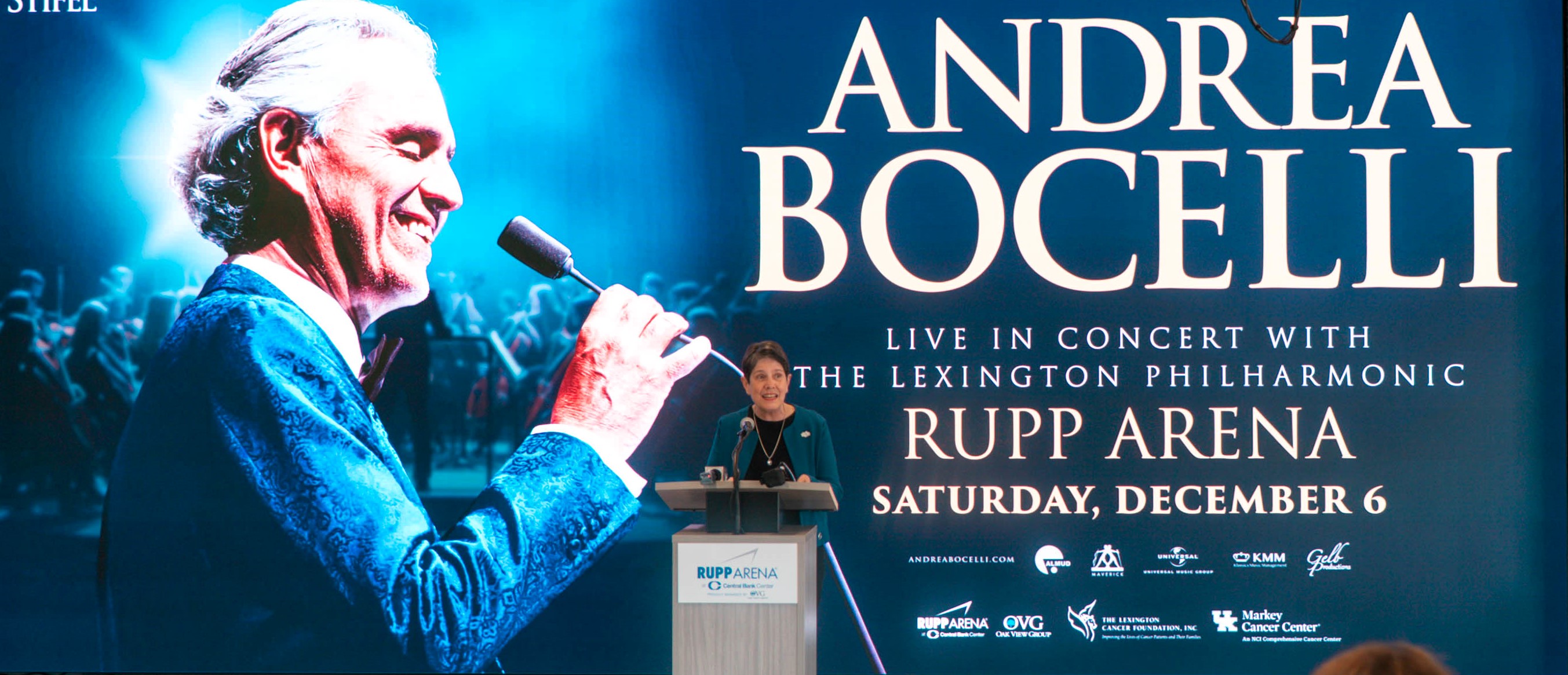 Mayor - Yesterday, we announced the amazing Andrea Bocelli will perform ...