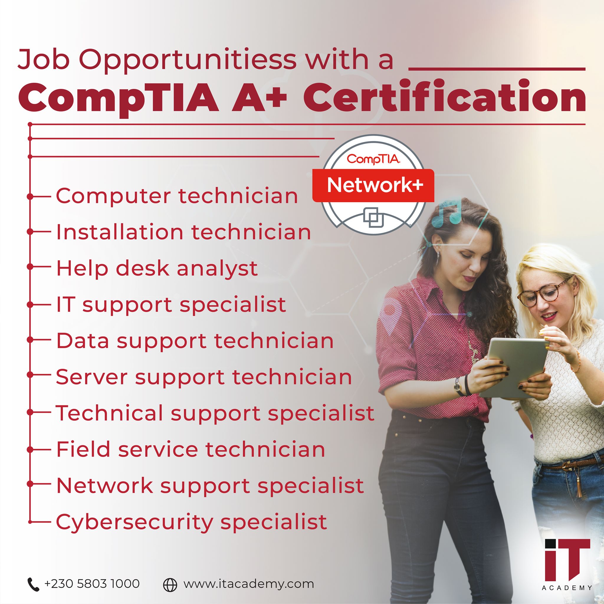 IT Academy - Job Opportunities with a CompTIA A+... | Facebook