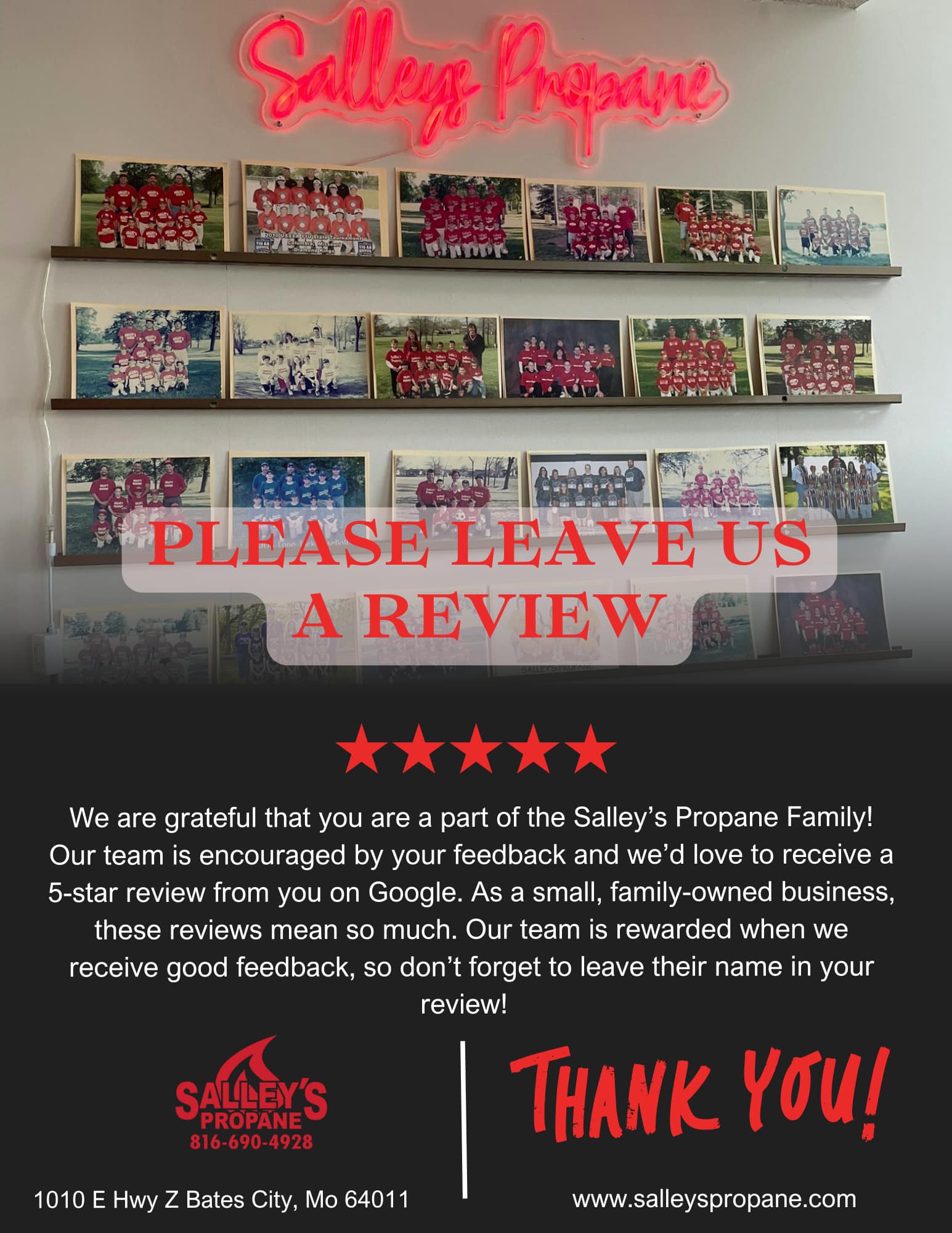 💻 Your feedback means the world to us,... - Salley's Propane | Facebook