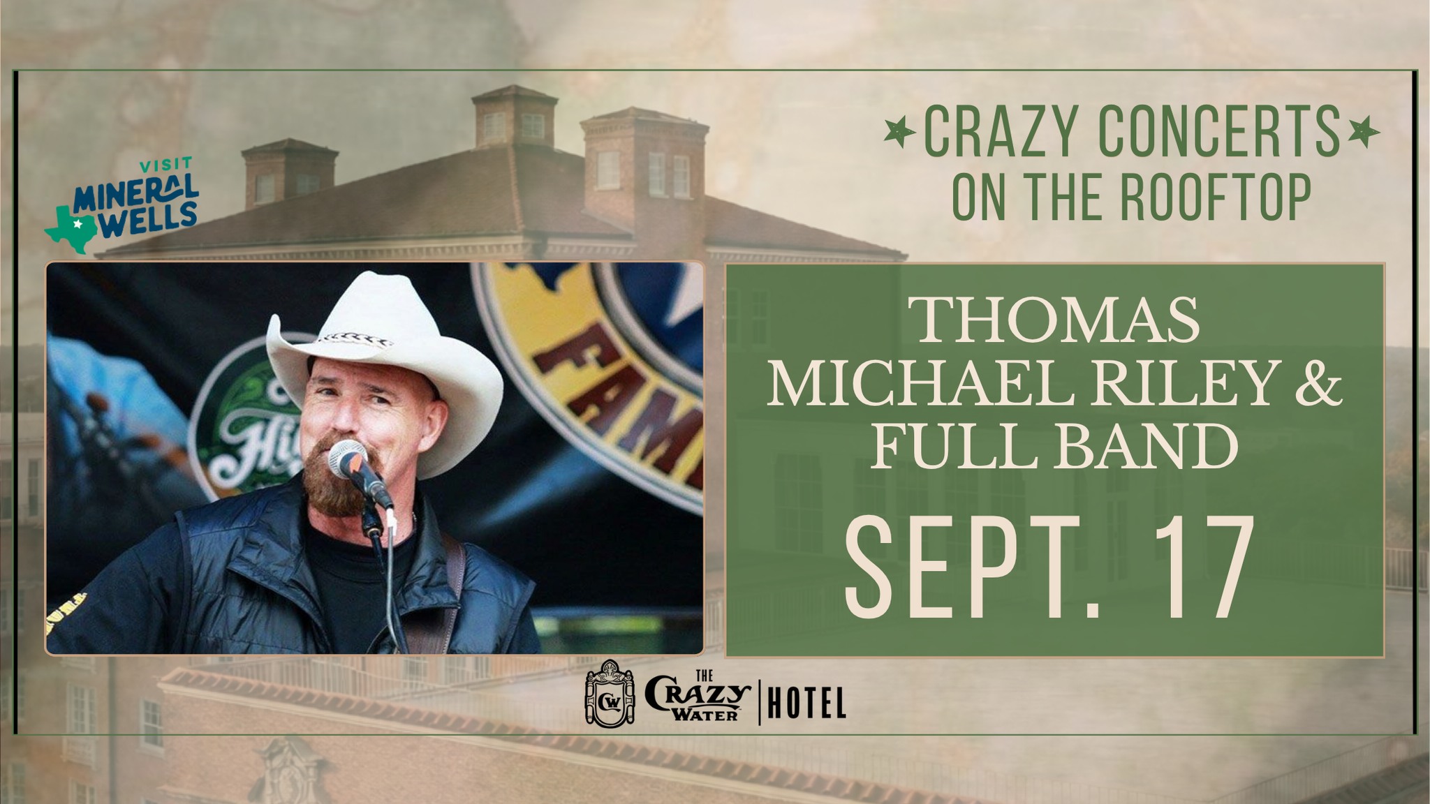 Crazy Concerts on the Rooftop Thomas Michael Riley & Full Band