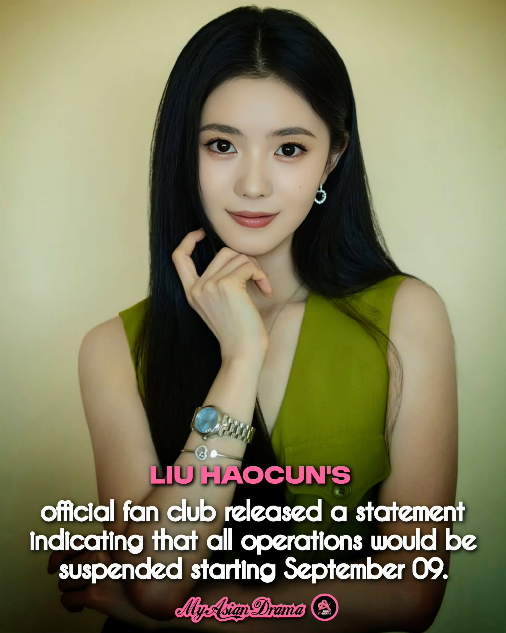 On September 9, #LiuHaocun's official fan club announced a