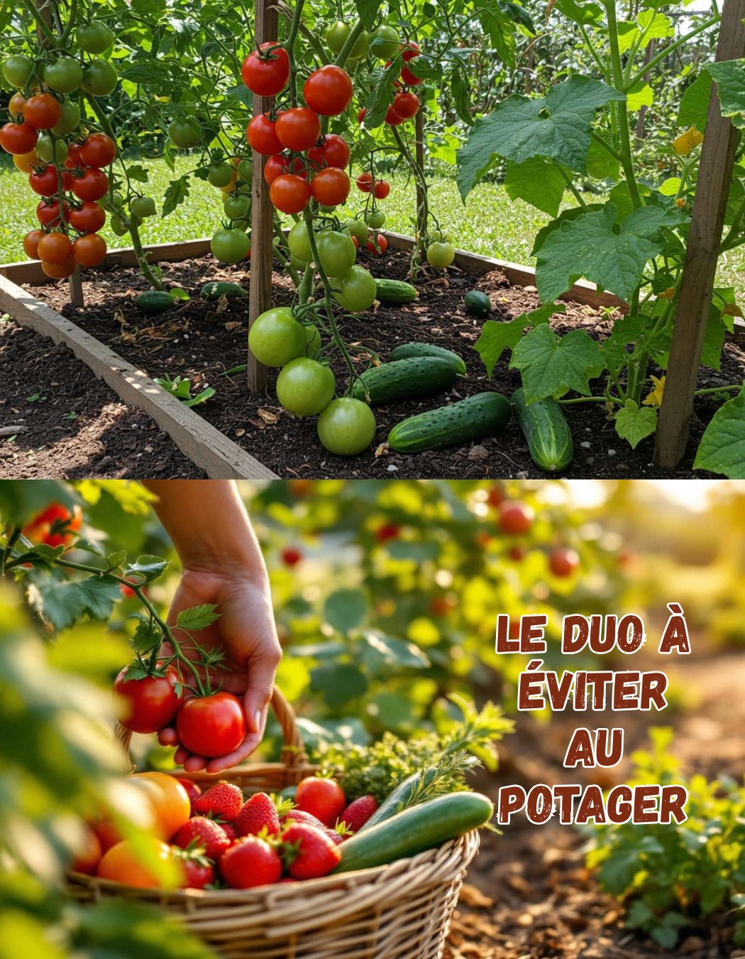 Astuces - 🍅🥒 Tomates et concombres – le duo à éviter au potager 🌿 1️⃣ ...