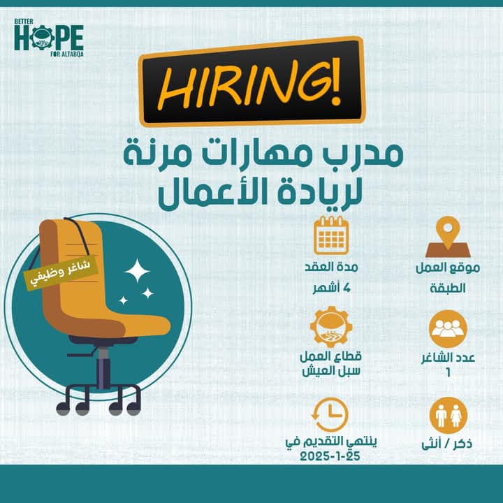 شبكة وظائف منظمات روجافا و شمال سوريا North Syria Jobs Net www.NSyria.org