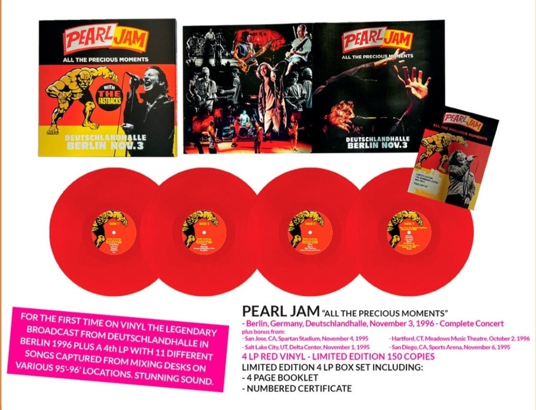 Pearl Jam All The Precious Moments 4xLP box set