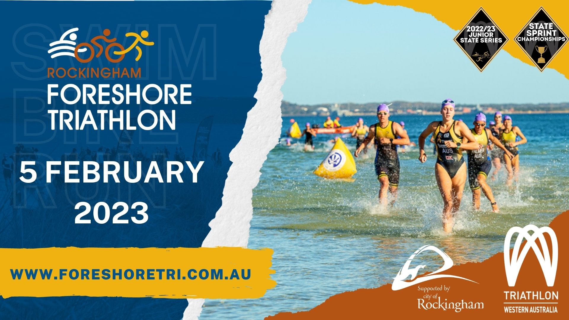 2023 Rockingham Foreshore Triathlon Live