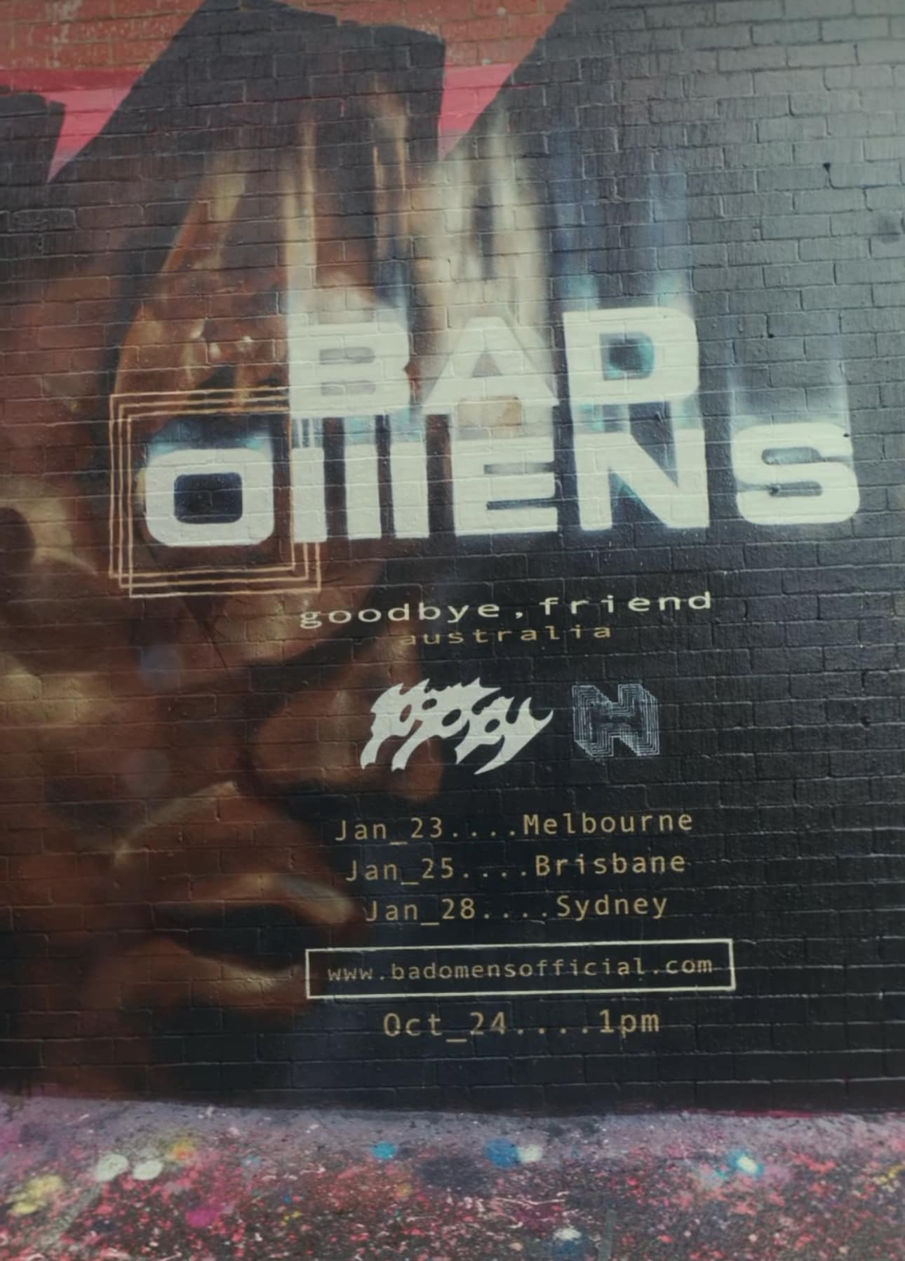 JUST ANNOUNCED📣 Bad Omens 'Goodbye, Friend' Australia Tour heads