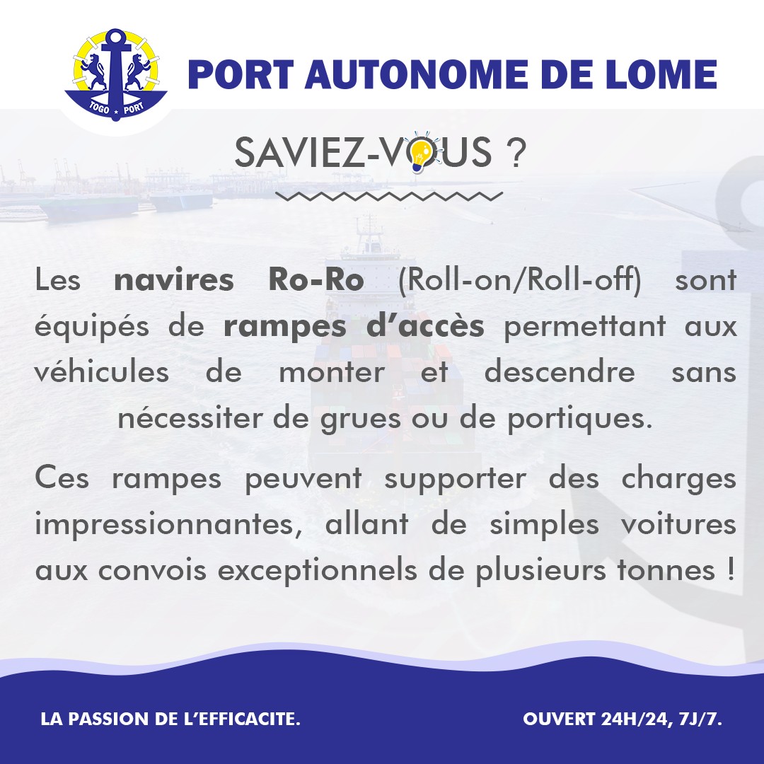 Port - 💡 Le saviez-vous ? 🚢 Rampes des navires RO-RO Les navires Ro-Ro ...
