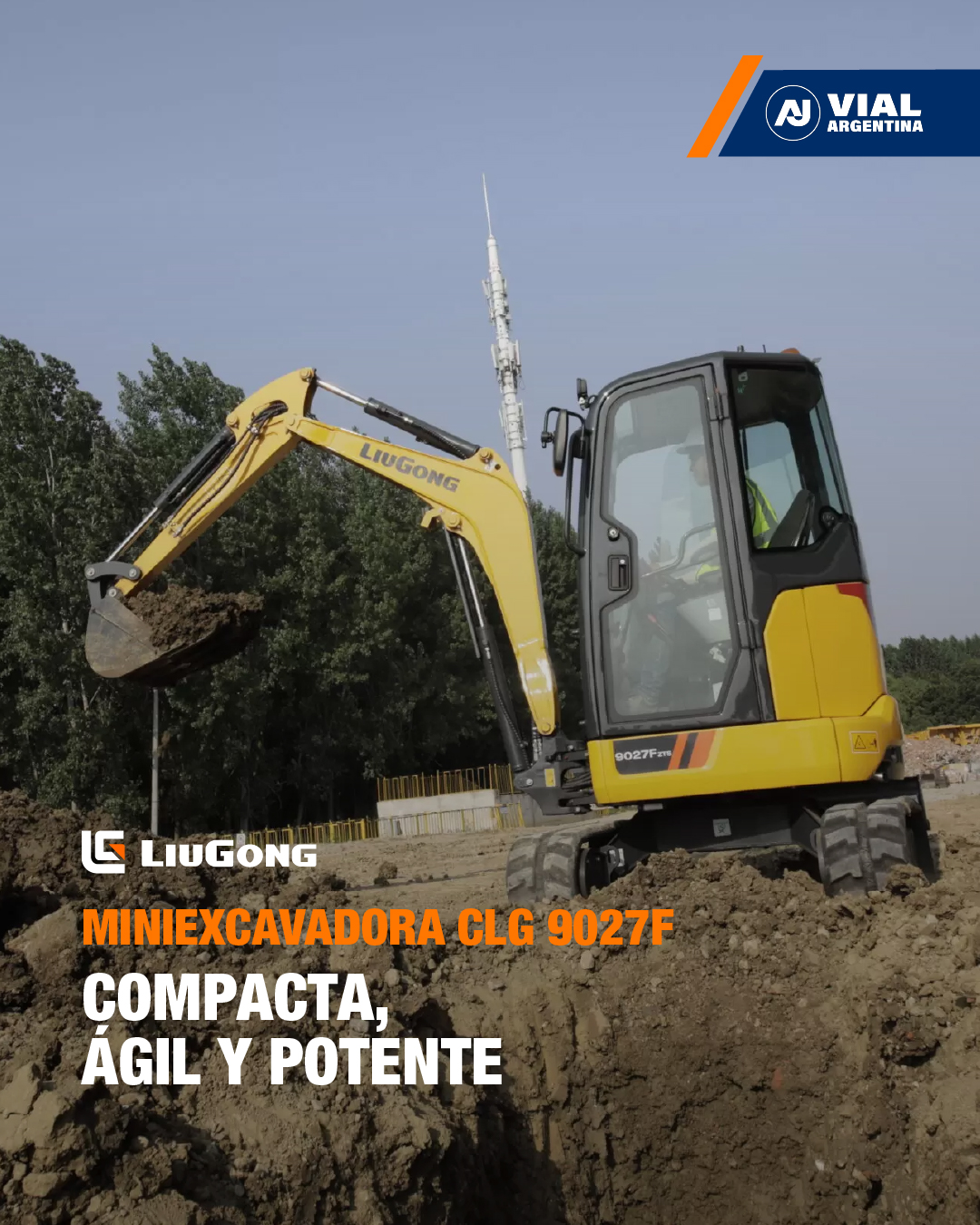 AJ - ⚙️ MiniExcavadora LiuGong CLG 9027. Compacta, ágil y potente ...