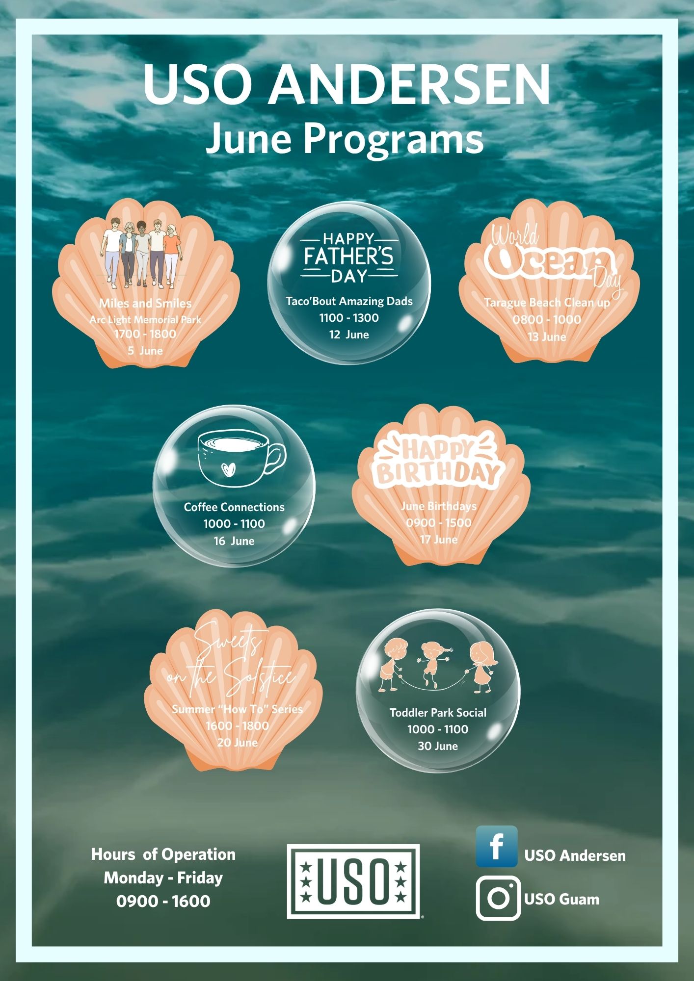 USO - 🐚We're excited to share USO Andersen's June program lineup ...