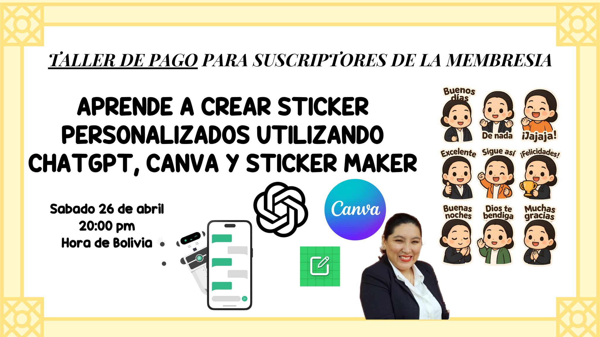 Ines_Susy - Nuevo Taller de Pago para suscriptores de la Membresía ...