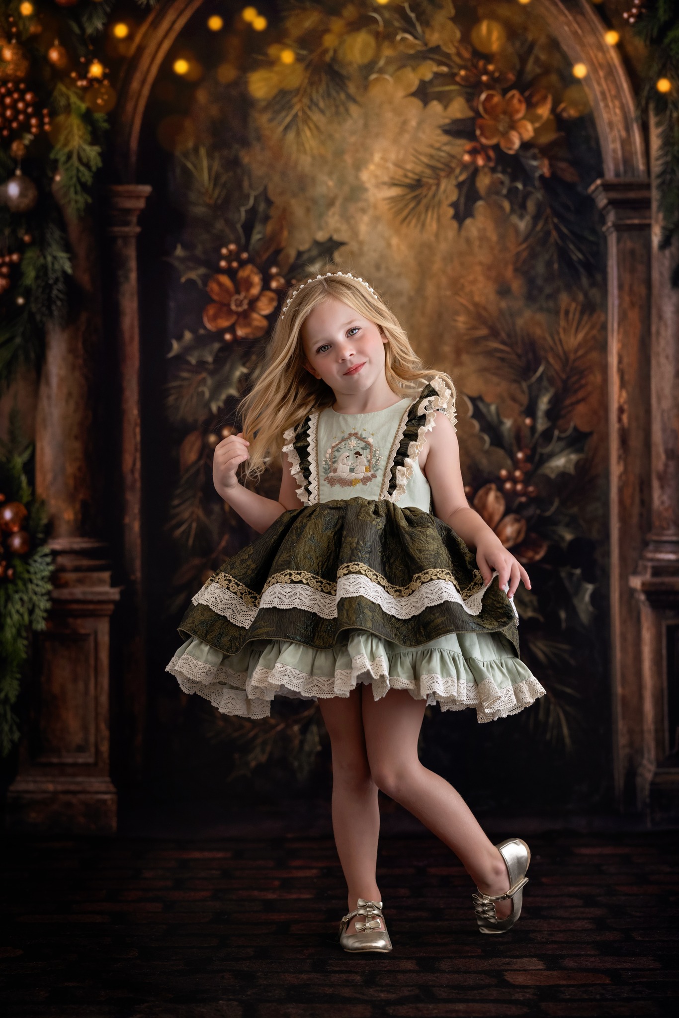 Vintage Christmas Dress Preorder For Little Girls