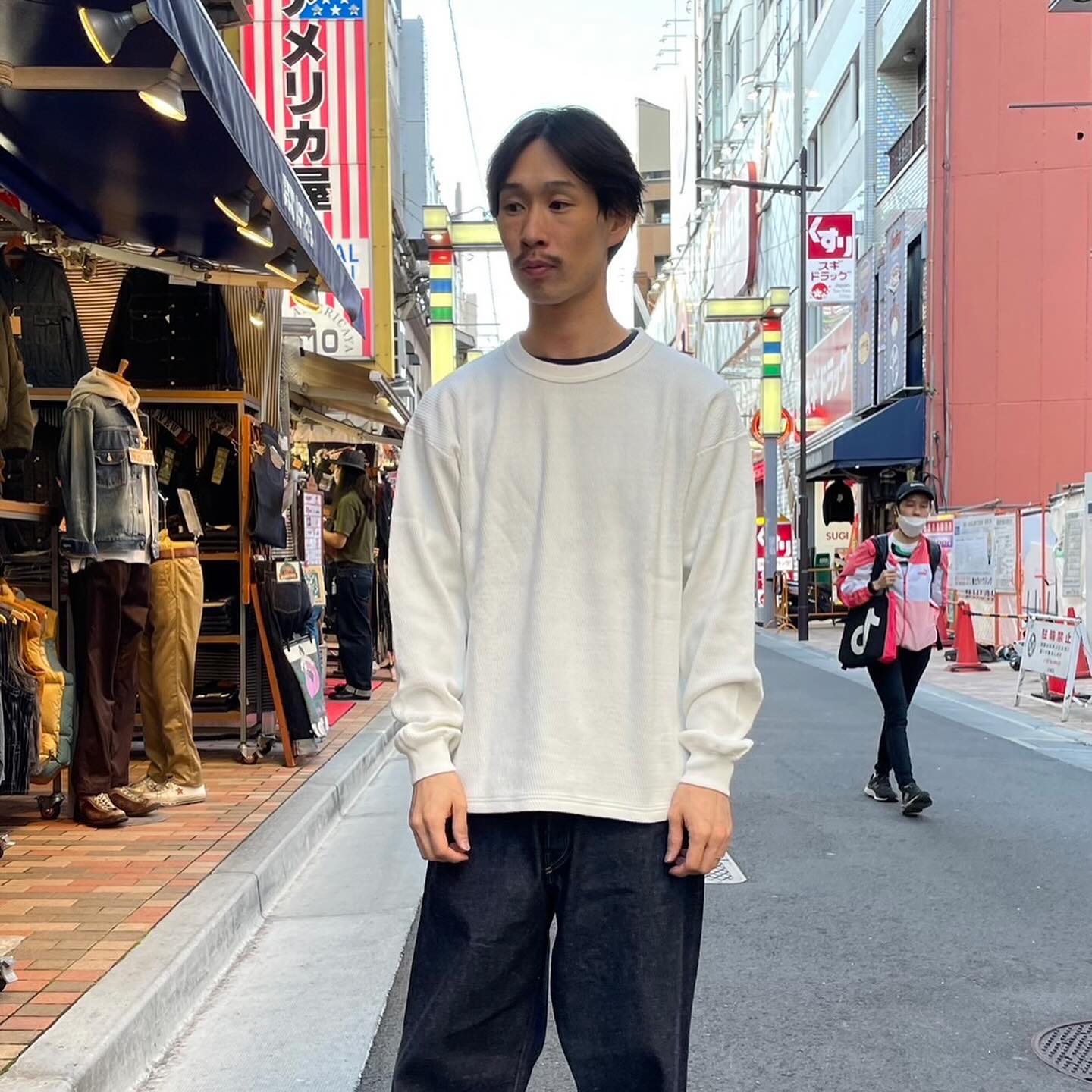 GOLD】 : HEAVY THERMAL L/S T-SHIRT : : GL69417 Color : off white 