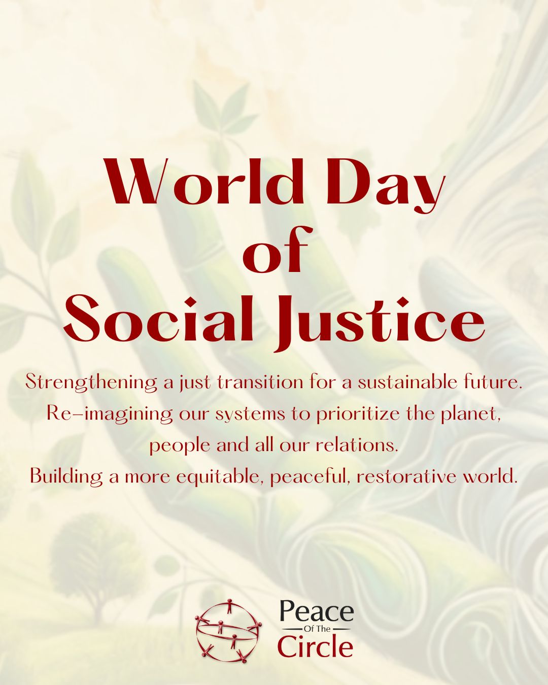 Peace - ️ Strengthening a just transition for a sustainable future. 🌿 ...