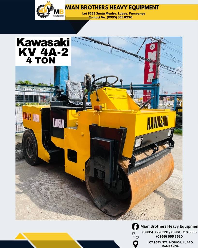 Power Meets Performance. The Kawasaki KV 4A-2 4-Ton Single Drum