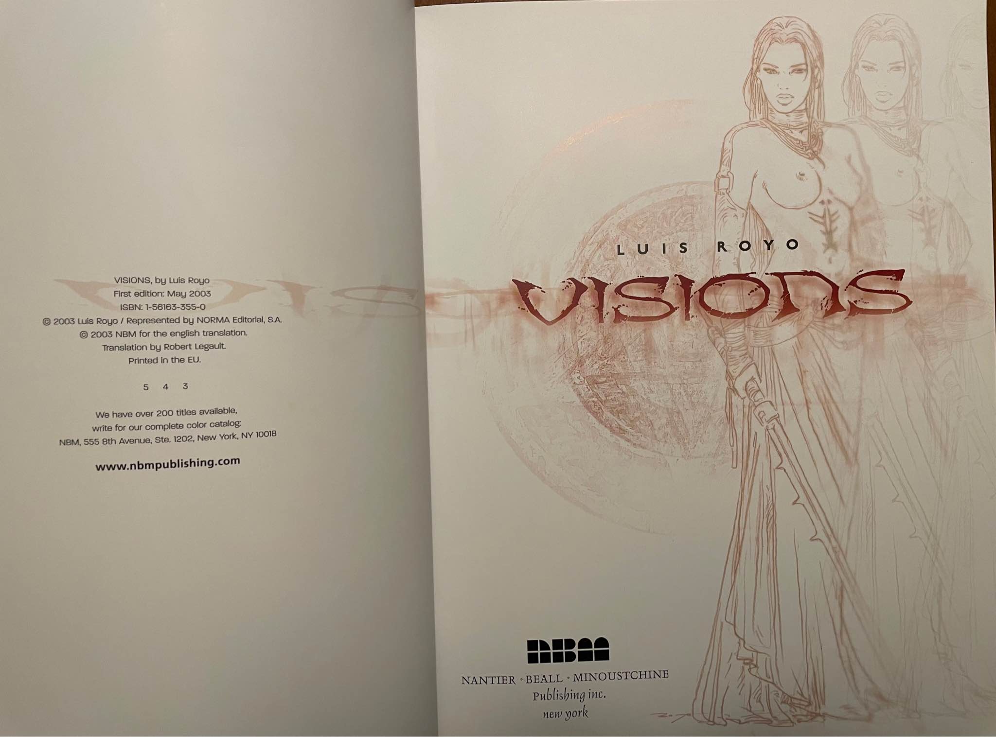Visions by Luis Royo - Fantasy Art Book - Books - San Carlos 