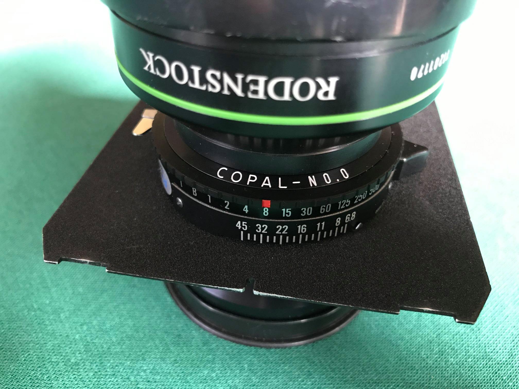 This is a Rodenstock Grandagon N f6.8 with Rodenstock centre