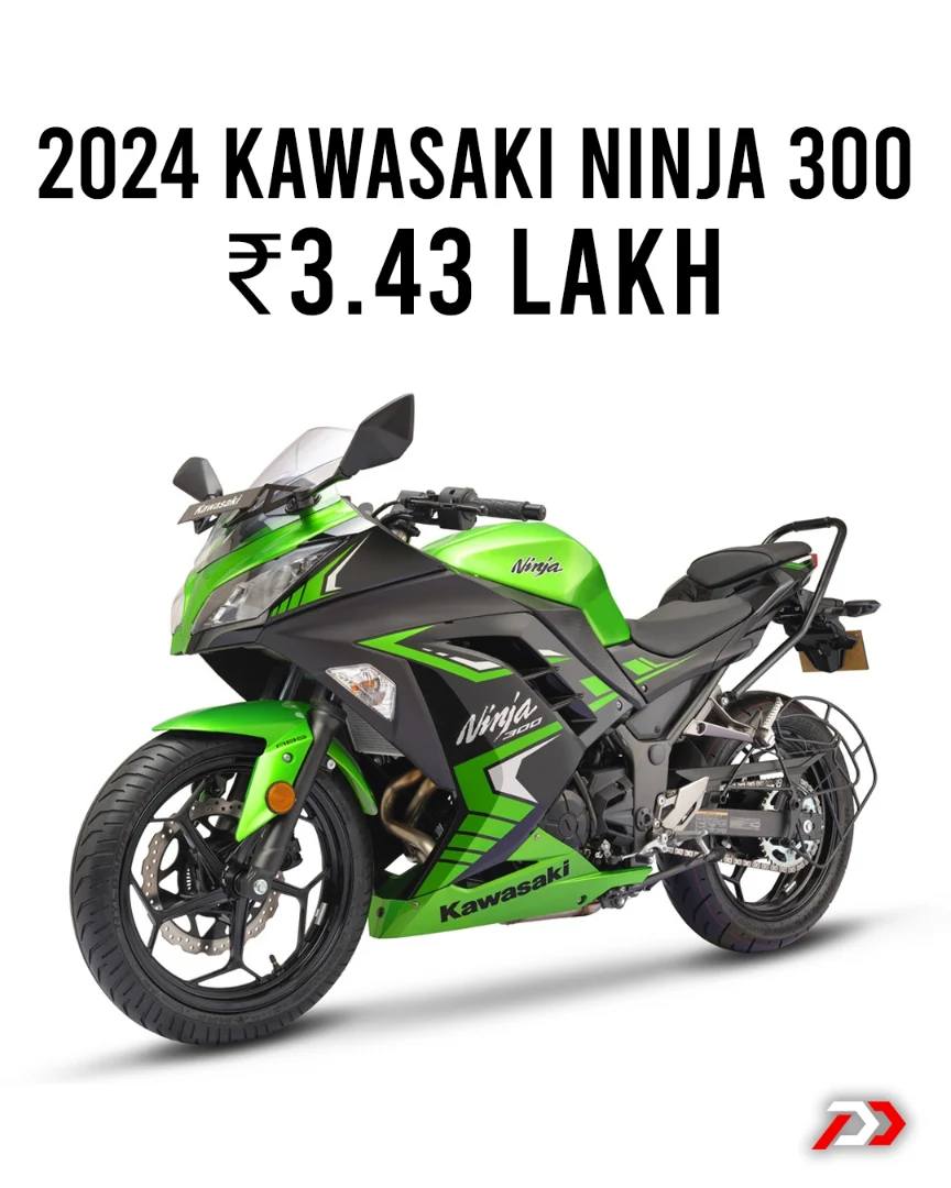 2024 Kawasaki Ninja 300 launched The 2024 edition of the Ninja 300