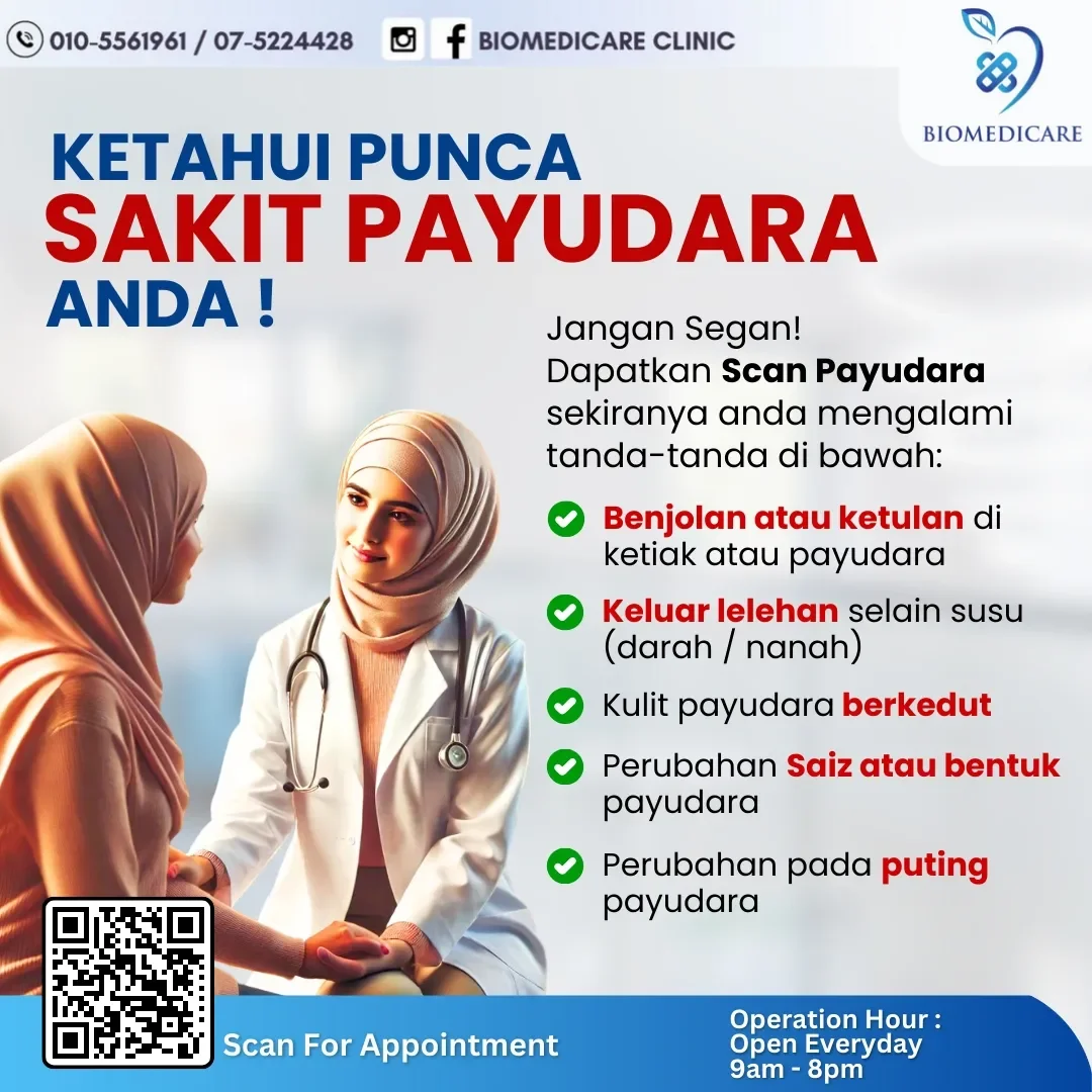 Biomedicare Clinic - KETAHUI PUNCA SAKIT PAYUDARA ANDA! Kanser payudara ...