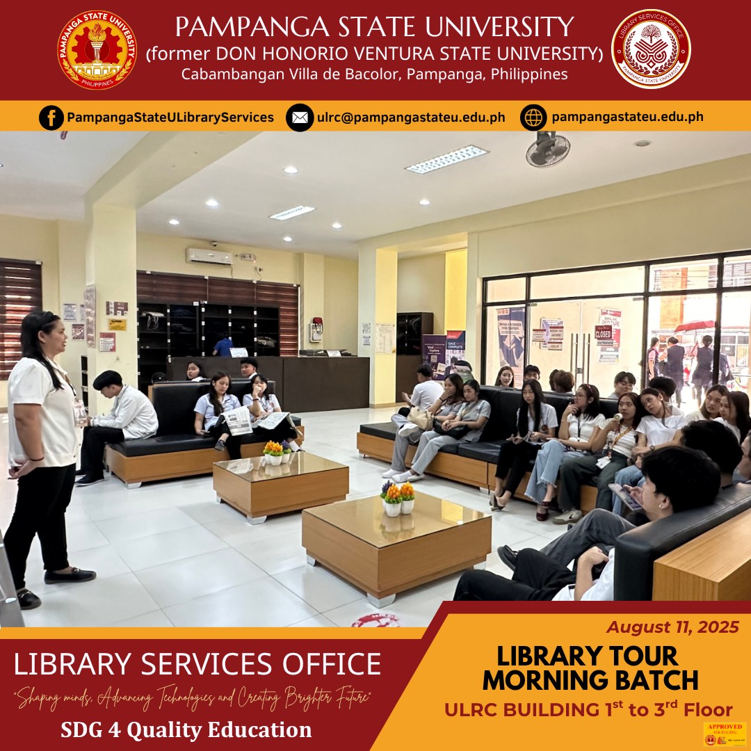 Pampanga - Library Tour – Day 1! Today, August 11, 2025, the Pampanga ...