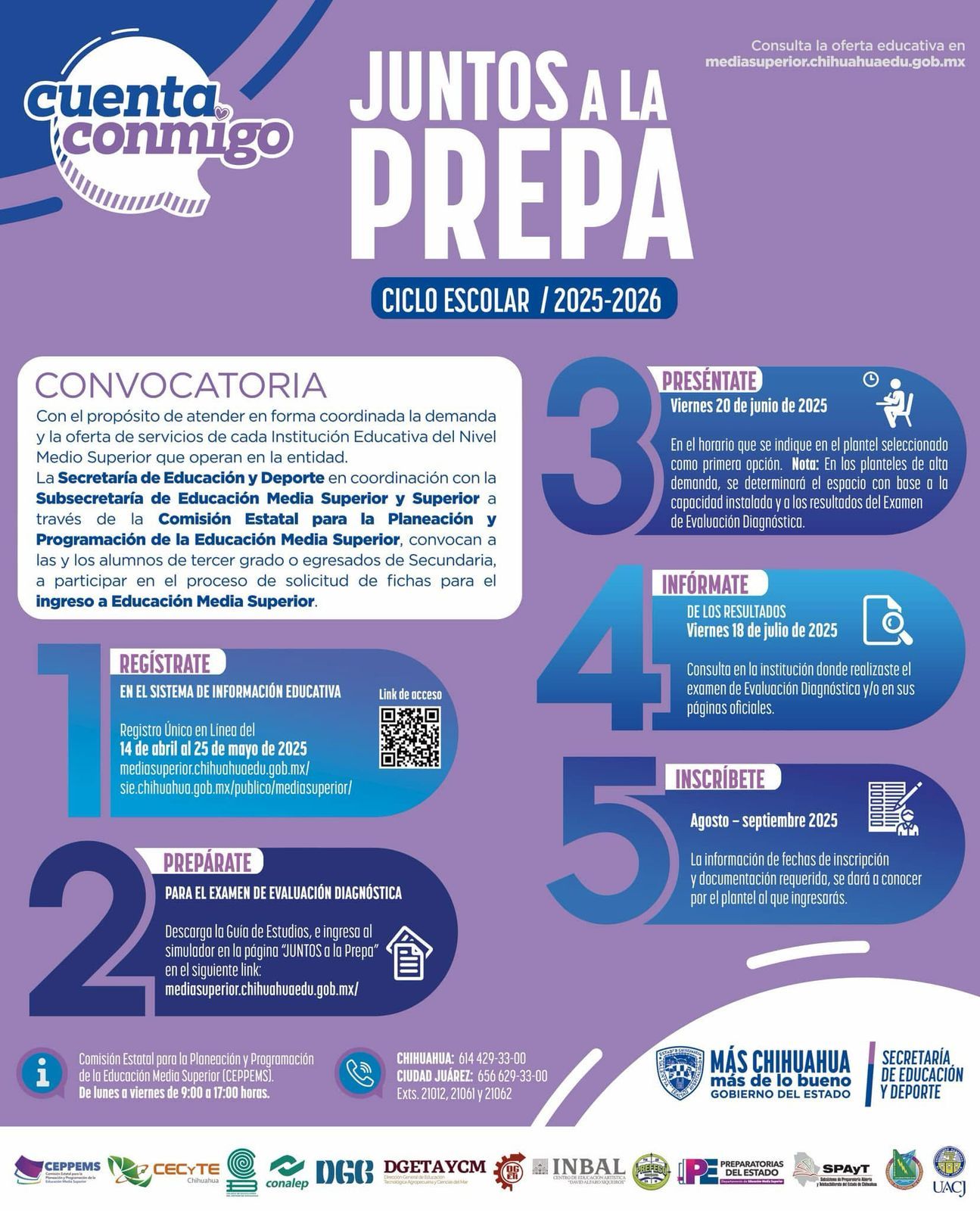 Telebachillerato - ¡JUNTOS A LA PREPA! Registro Único en Línea del 14 ...