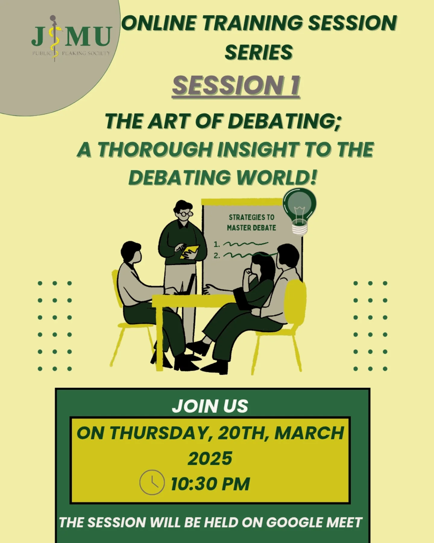 JSMU - JSMU PSS brings to you the most awaited Training Session Series ...