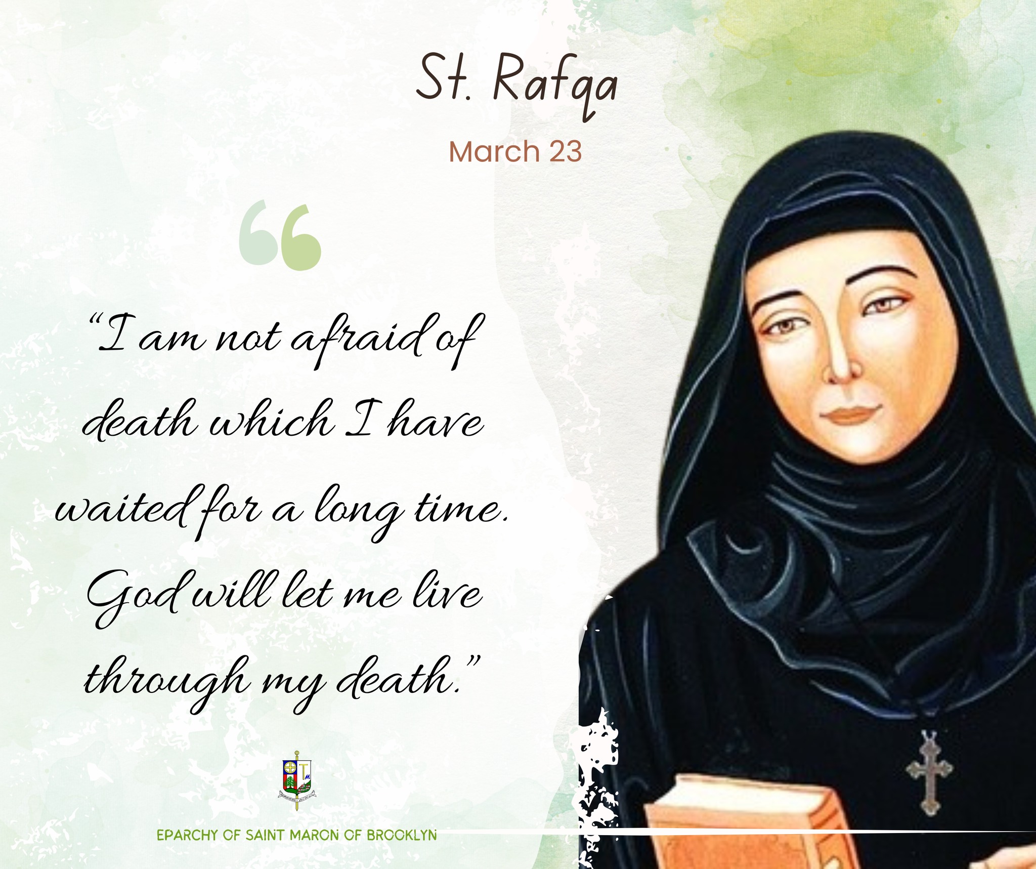 Eparchy - O Jesus Christ, our God and Lord, you impressed St. Rafqa's ...