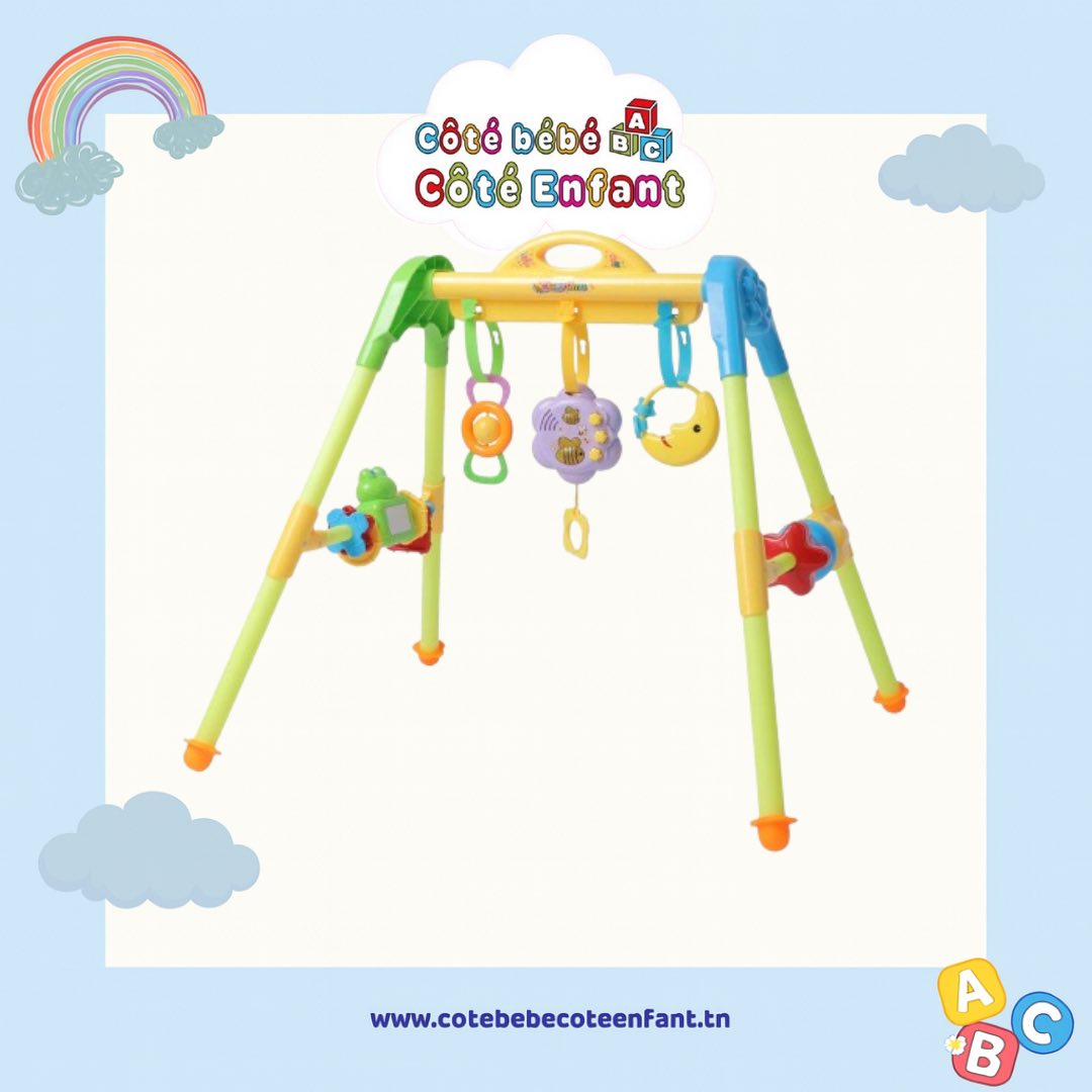 Trotteur Bébé 4 En 1 Olmitos RACING - Réglable & Pliable - Musique & Lumière - 6-18 Mois - Rouge