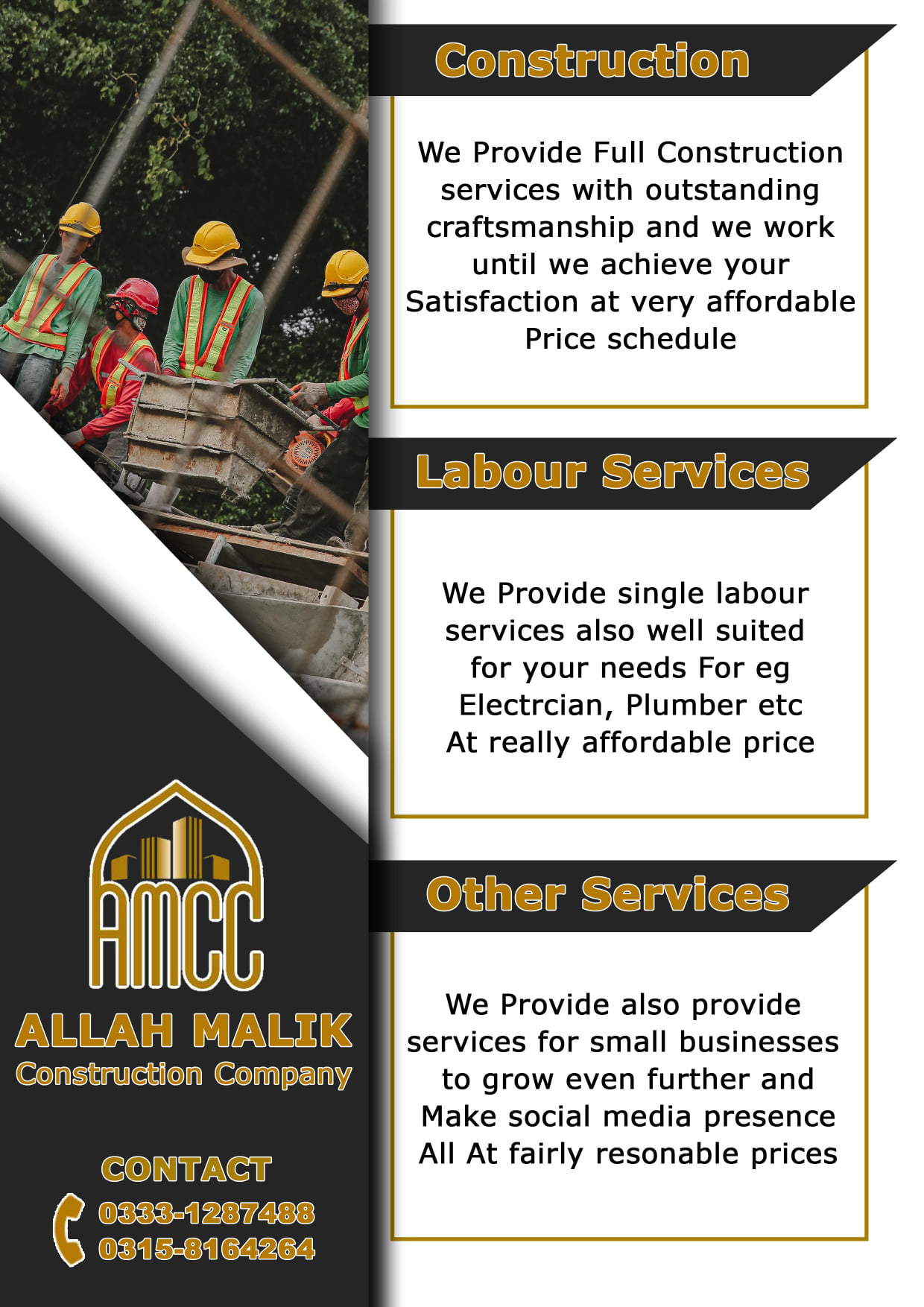 Allah Malik Construction Company & Service Providers