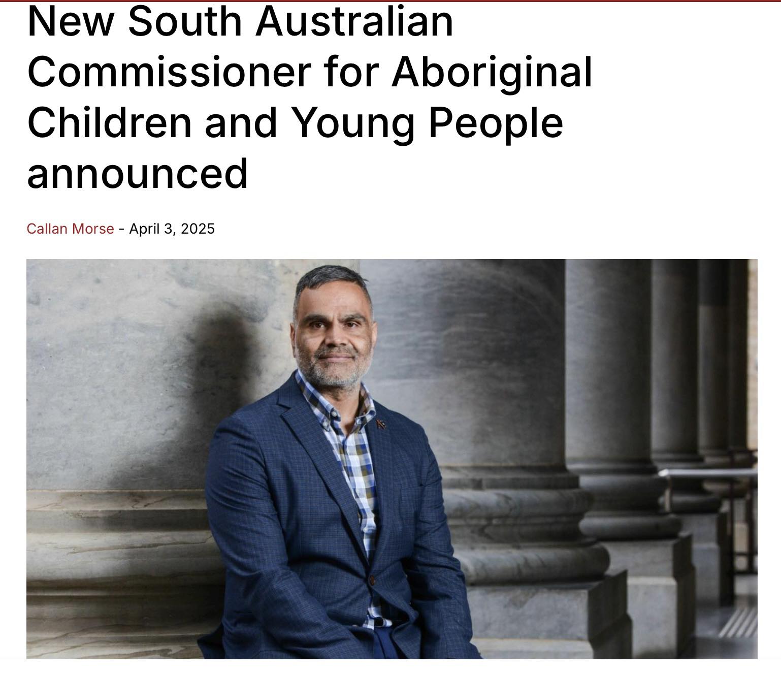 Close - The South Australian government has appointed Dale Agius as the ...