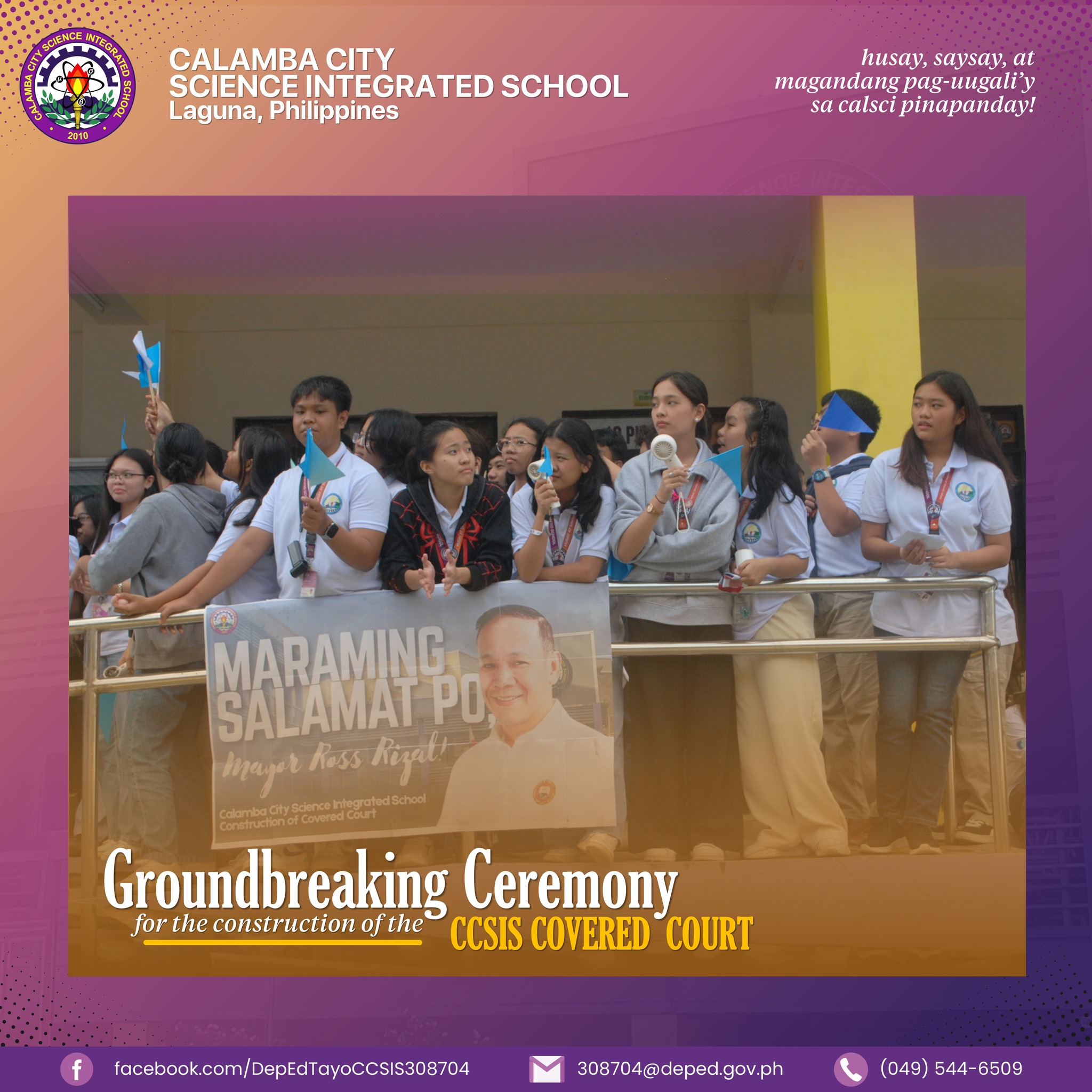 DepEd Tayo Calamba City Science Integrated School - Calabarzon added a ...