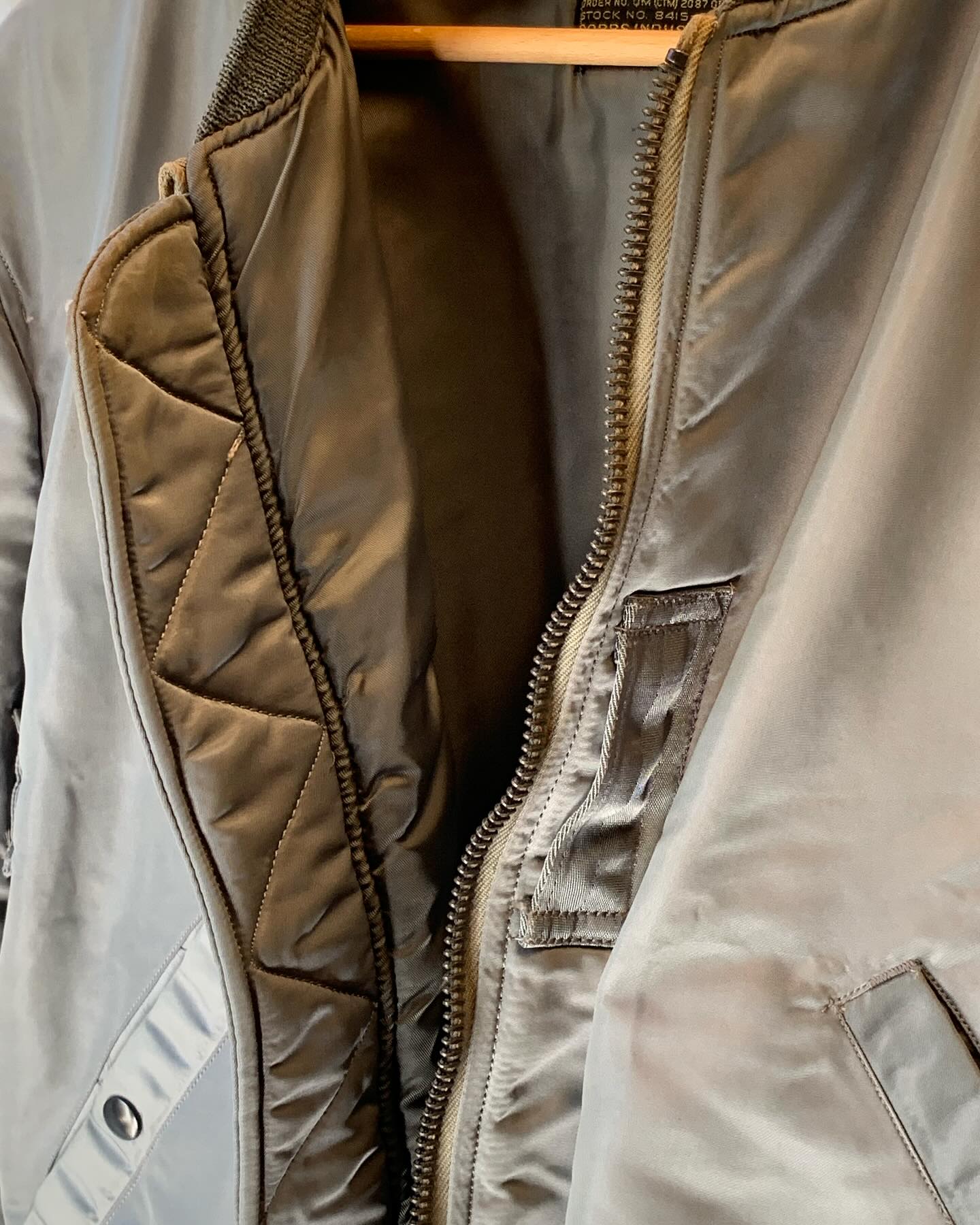 1950s USAF MA-1(MIL-J-8279)Military Flight Jacket Mens Size L _ 