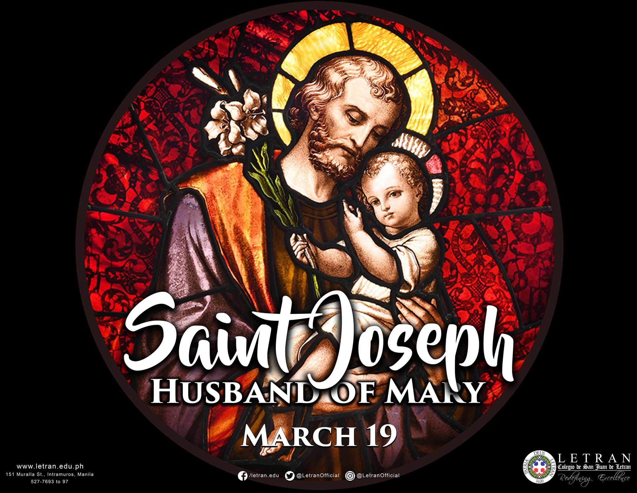 Colegio - Today, we honor the feast of St. Joseph, the chaste and ...
