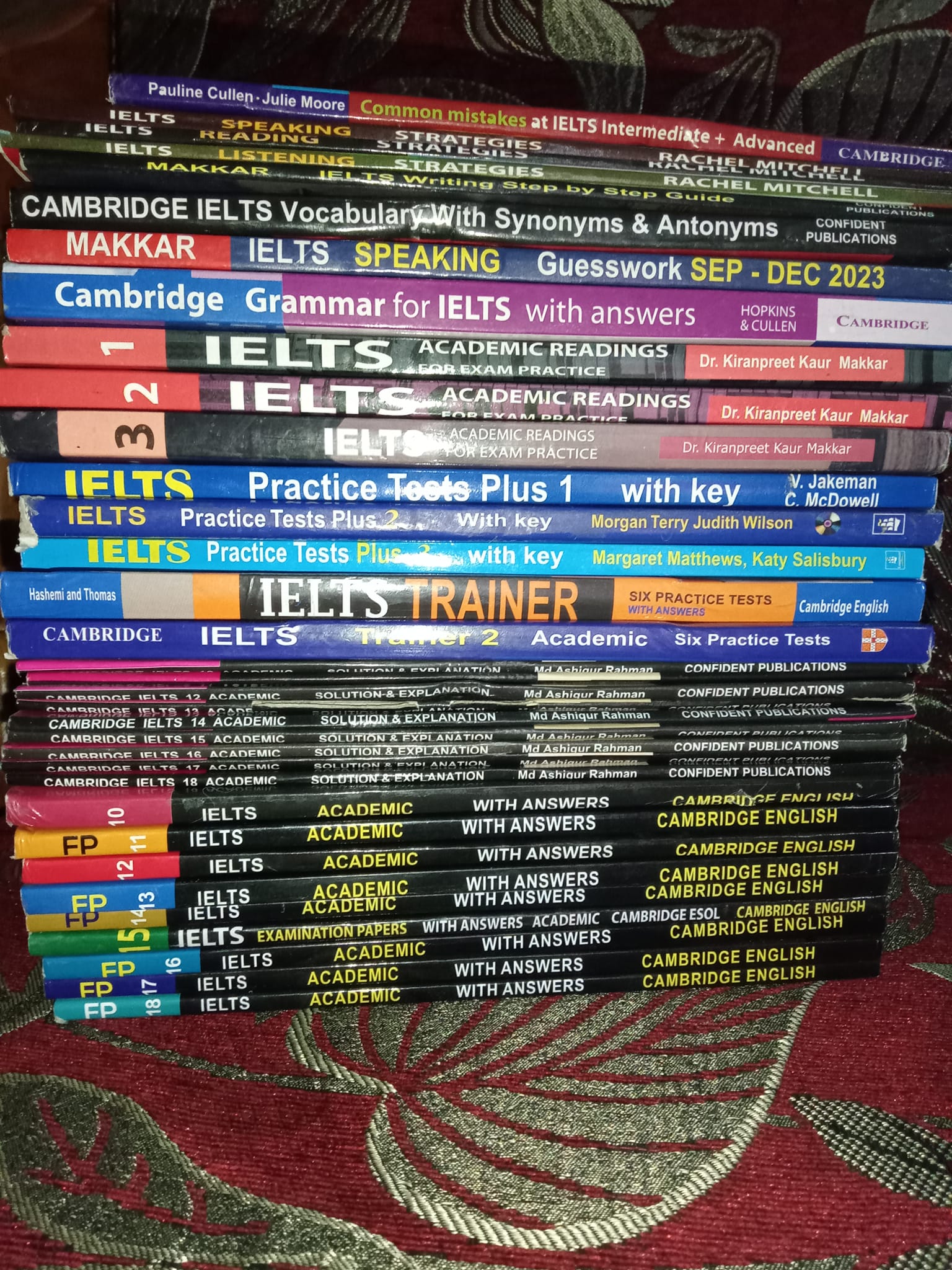 Ielts academic cambridge books 16,17,18,19 in soft format