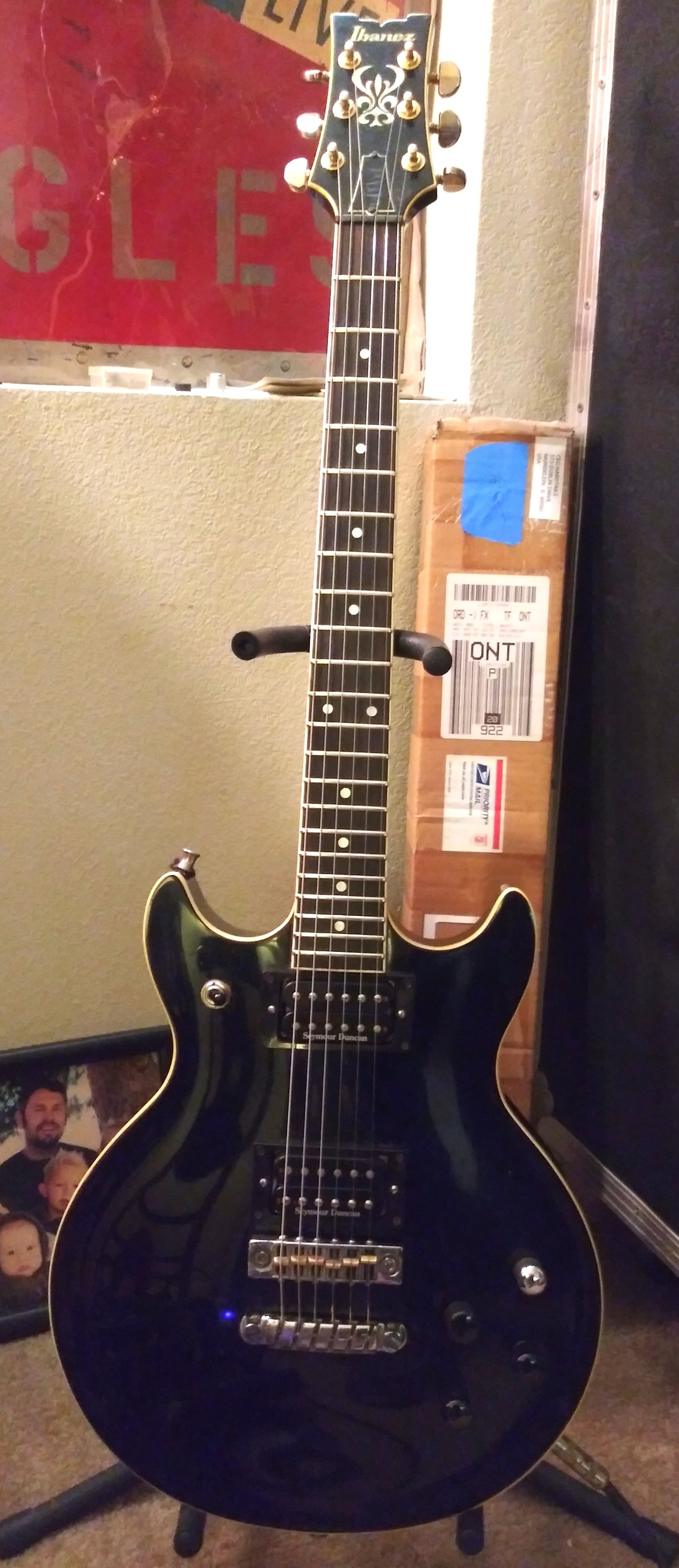Modified 2001 Ibanez 520X-JB with Seymour Duncan pickups