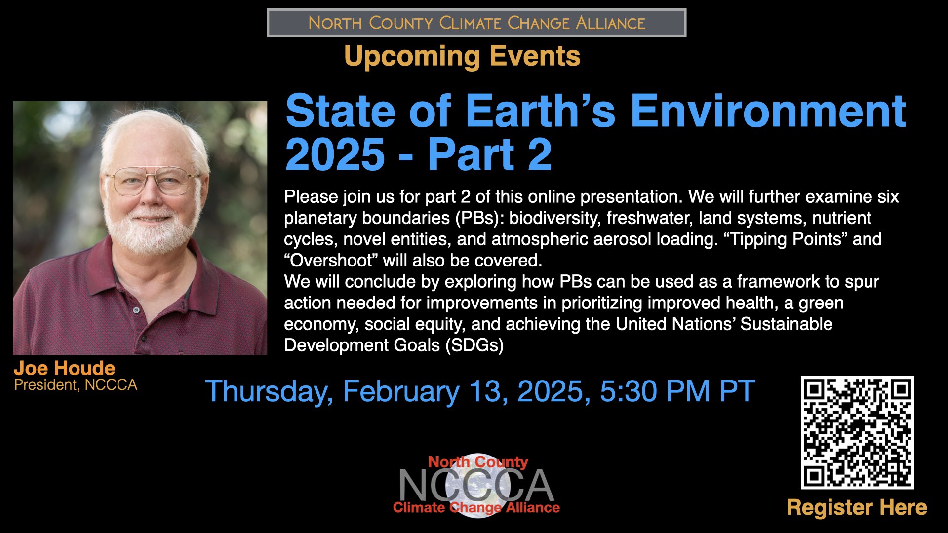 Please join us for... - North County Climate Change Alliance | Facebook