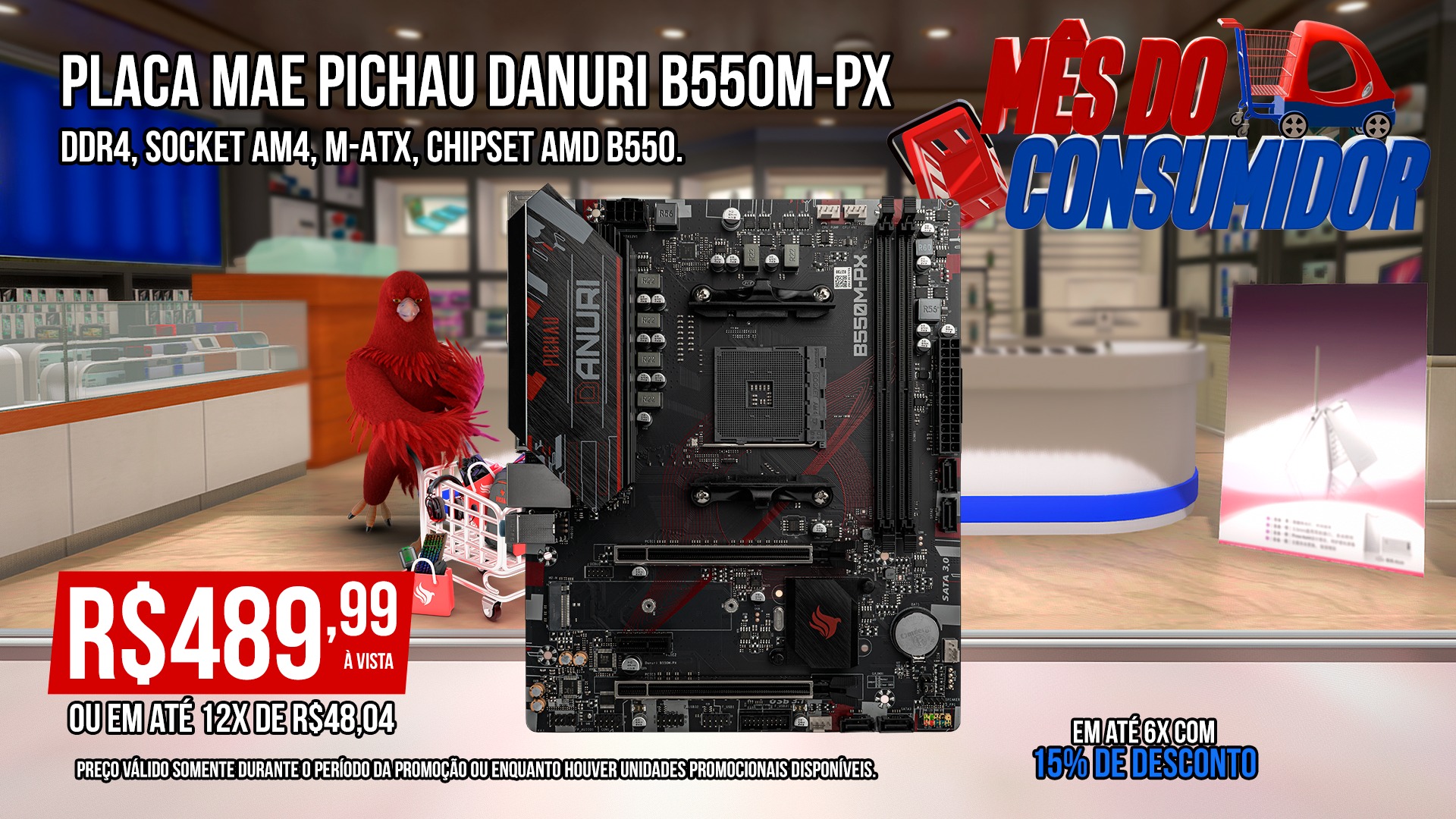 Pichau - Monte um setup poderoso com a Danuri B550M-PX! 🚀 Compatível ...
