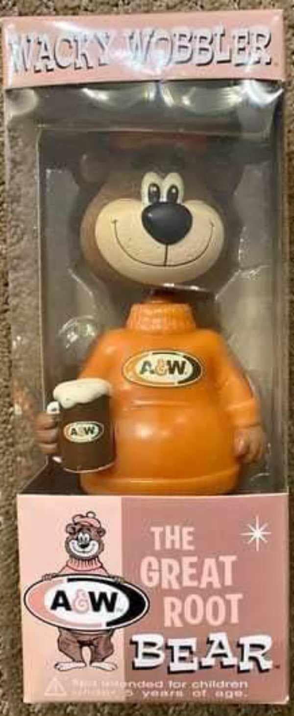 Vintage A&W Root Bear bobble head collectible