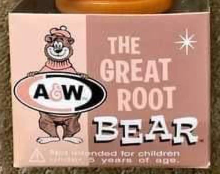 Vintage A&W Root Bear bobble head collectible