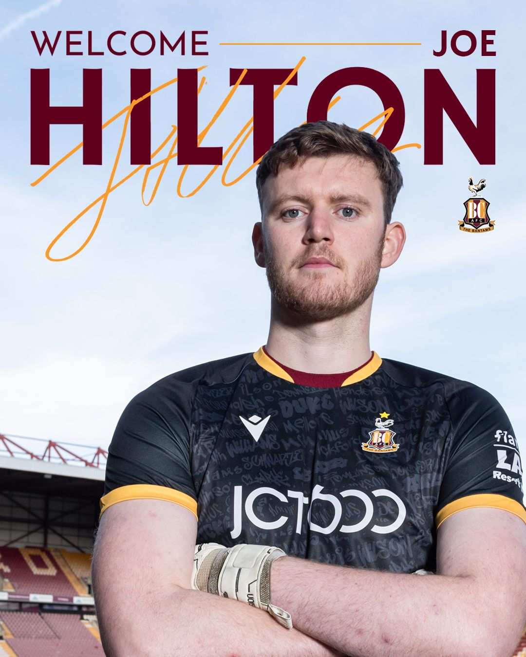 Bradford - We are delighted to announce the signing of goalkeeper Joe ...