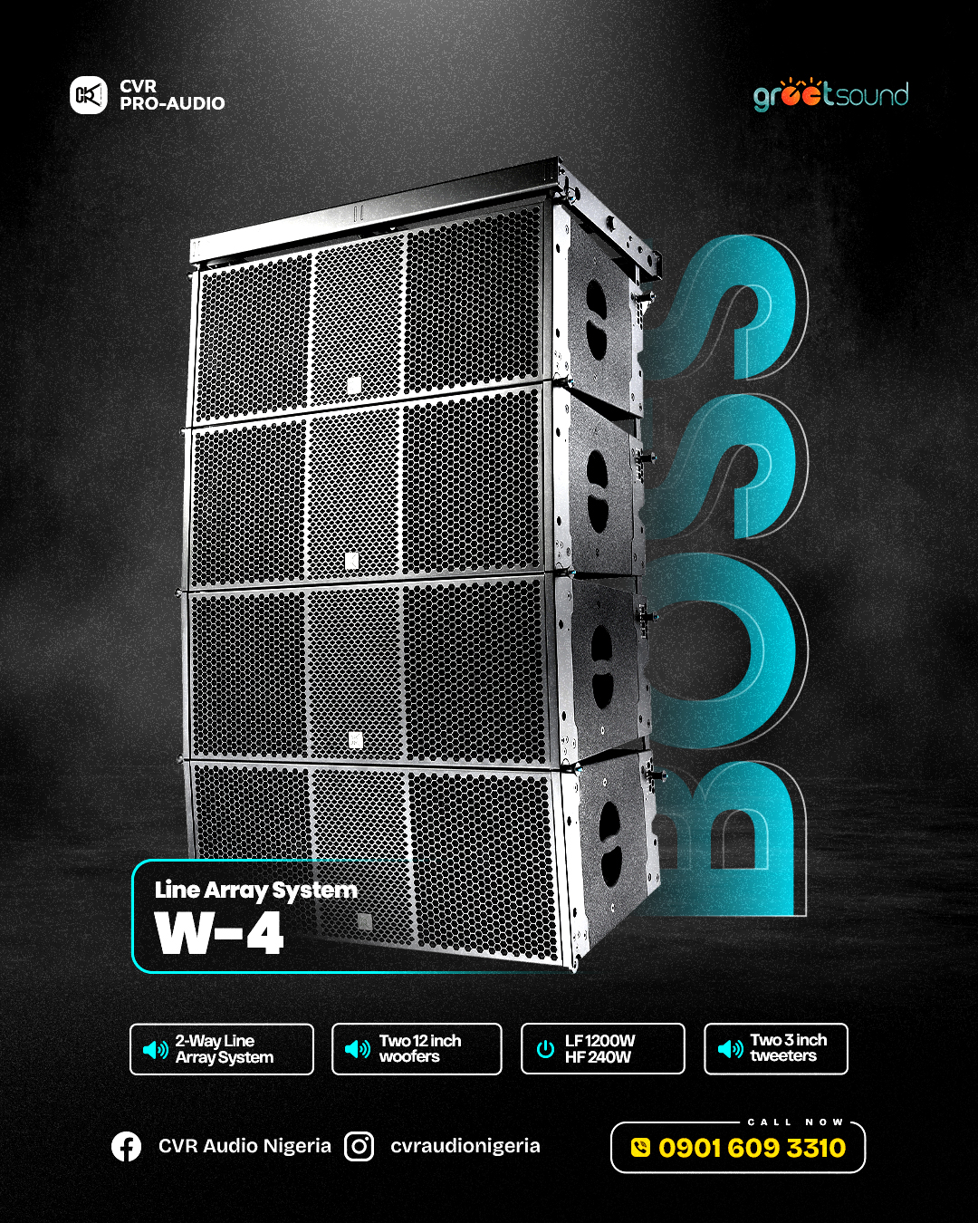 CVR - The W-4 line array system features a unique configuration ...