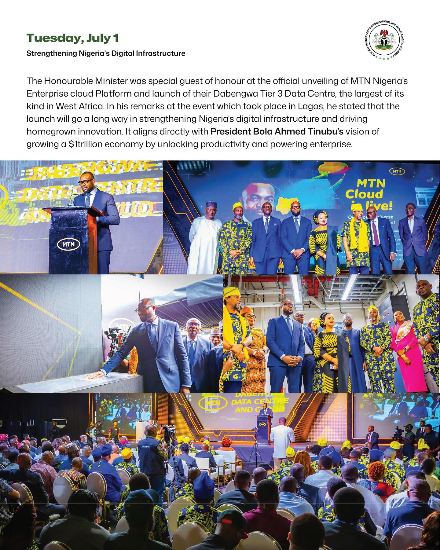 Federal Ministry of Communications and Digital Economy, Nigeria added a ...