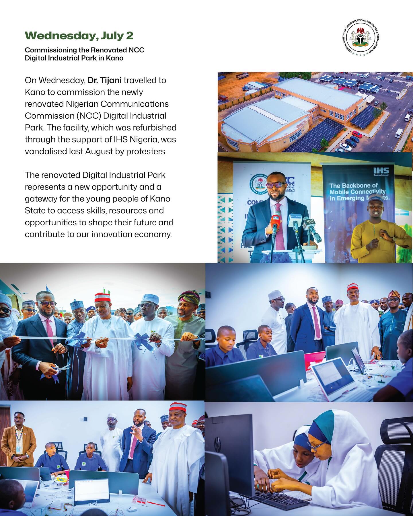 Federal Ministry of Communications and Digital Economy, Nigeria added a ...