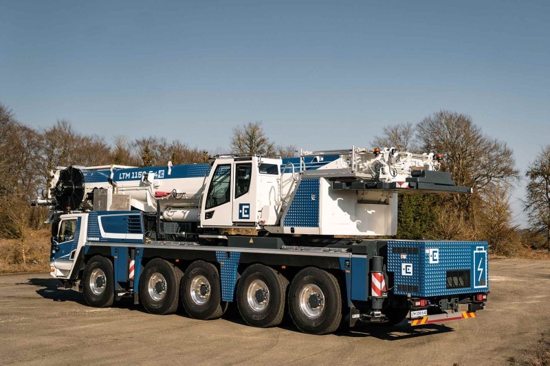 Liebherr LTM 1400-6.1 crane at bauma 2025
