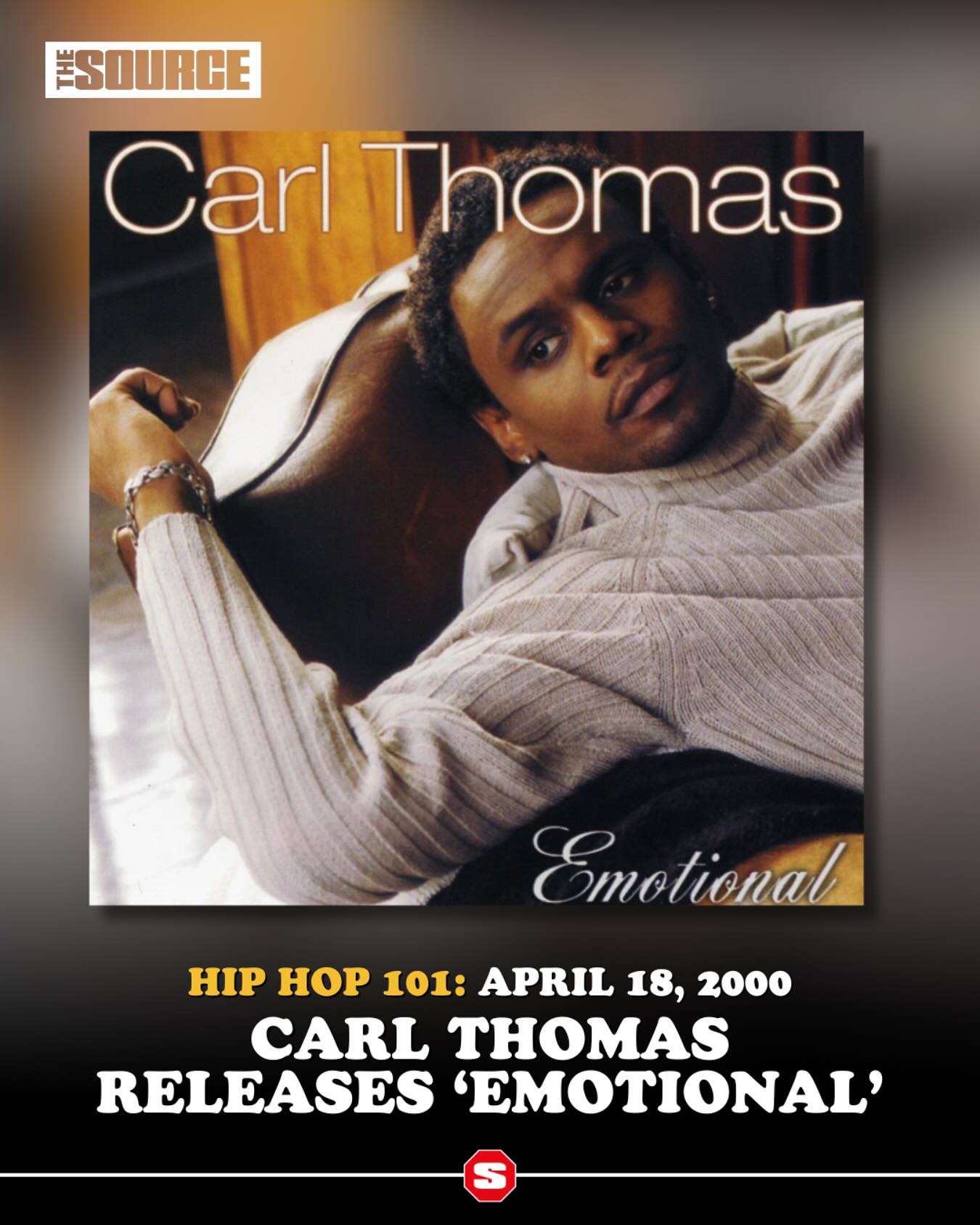 Carl Thomas released his debut album 'Emotional' 26 years ago on