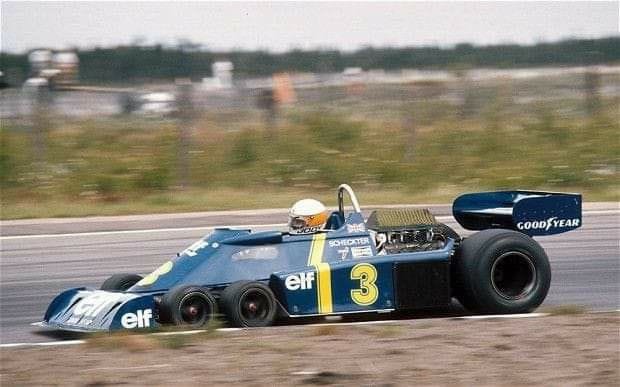 Tyrrell's six-wheeled P34 scores 1-2 at 1976 Swedish Grand Prix